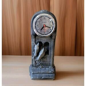 Vintage 1990 Sarsparilla Horse Barn Quartz Clock Pewter,‎ Made In USA